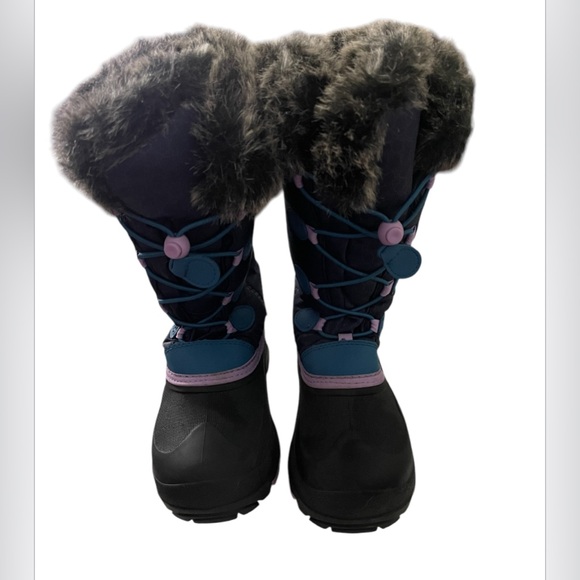 kamik Other - Kamik Girls Snow boots Blue and lavender Size 4